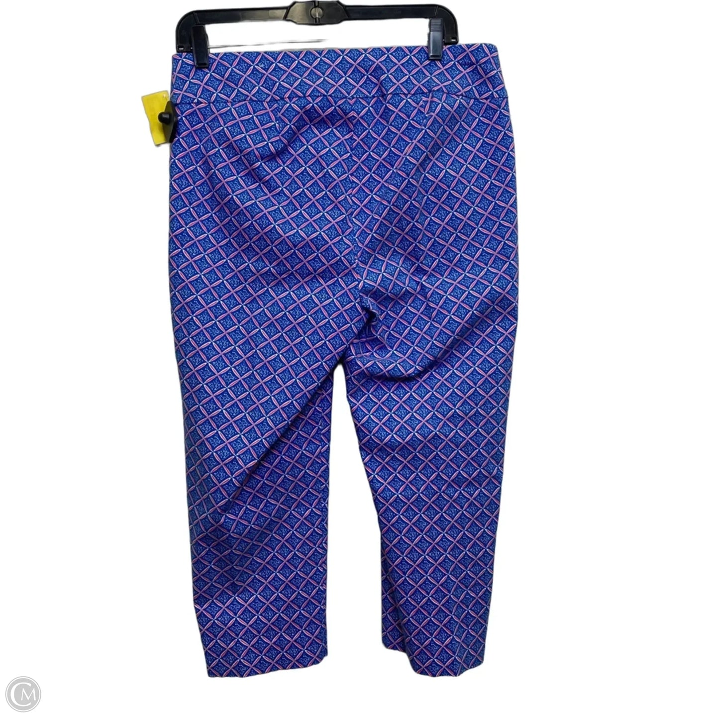 Pants Cropped By Chicos In Blue & Red & White, Size: 10