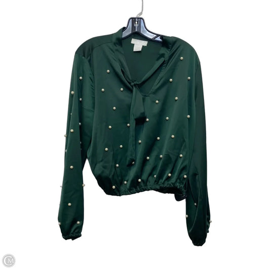 Top Long Sleeve By Life In Green, Size: Xl