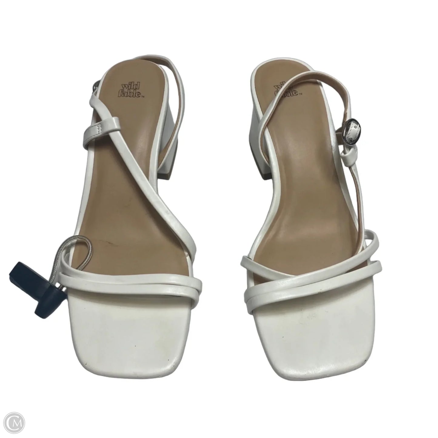 Sandals Heels Block By Wild Fable In White, Size: 7
