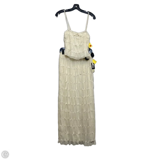 Skirt Set 2pc By Thirty Thirty In Cream, Size: M