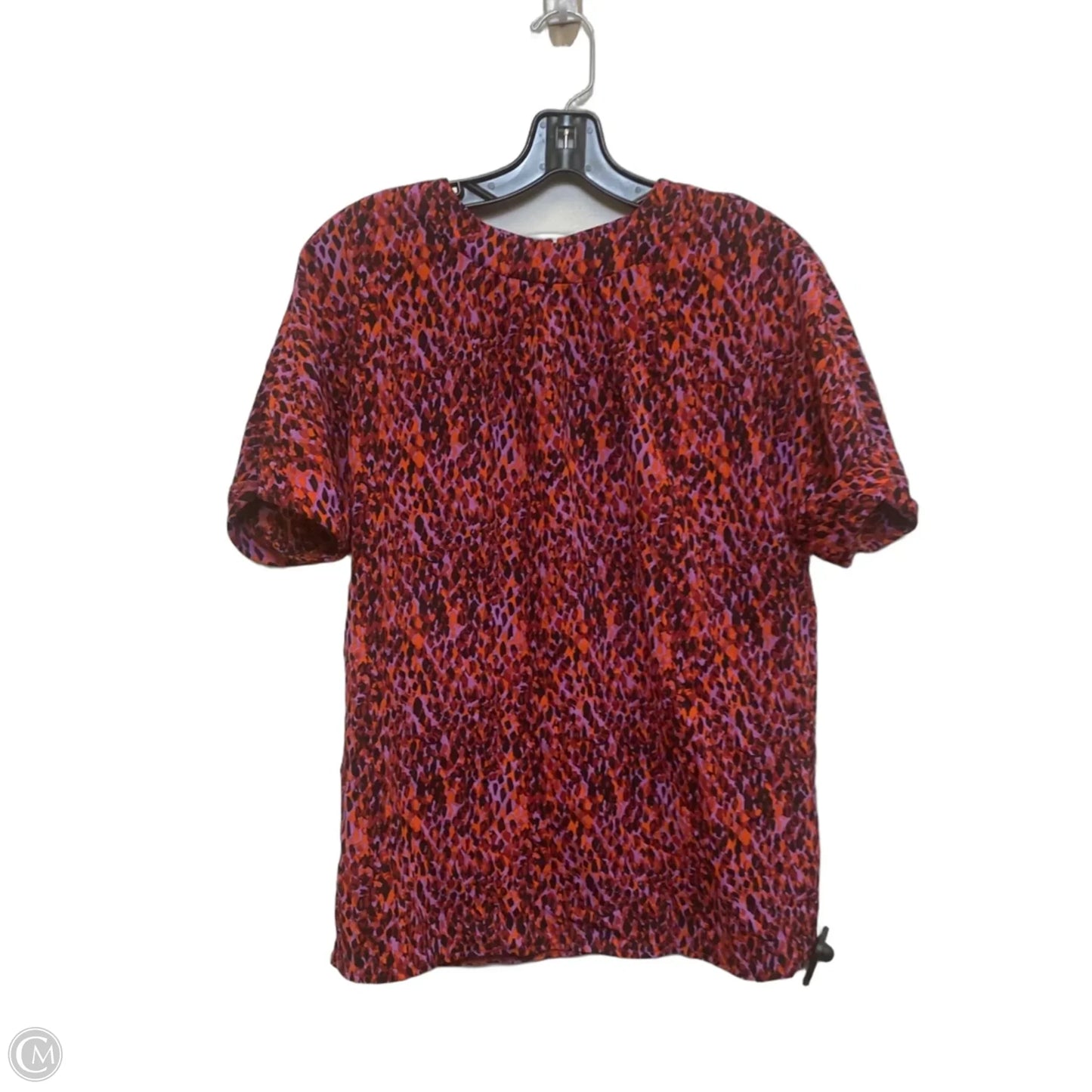 Top Short Sleeve By Shein In Purple & Red, Size: S