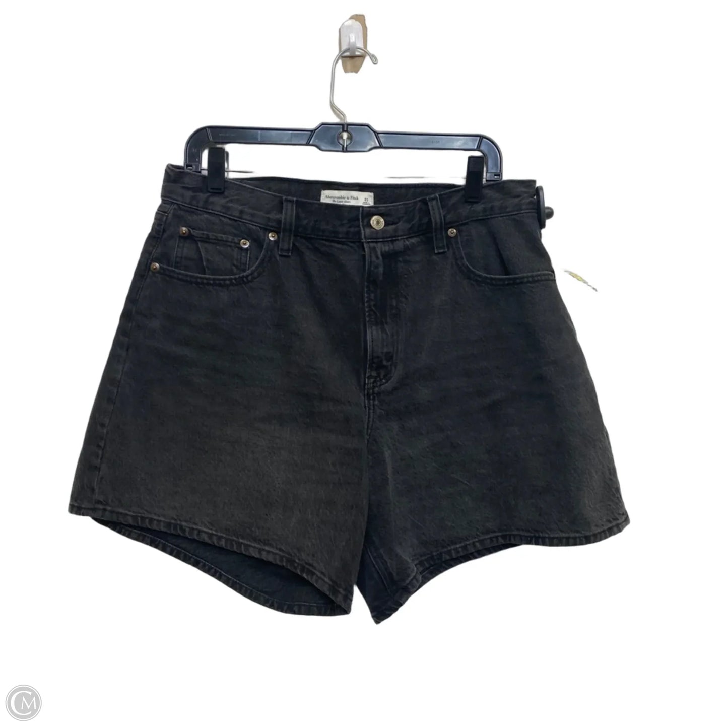 Shorts By Abercrombie And Fitch In Black Denim, Size: 12