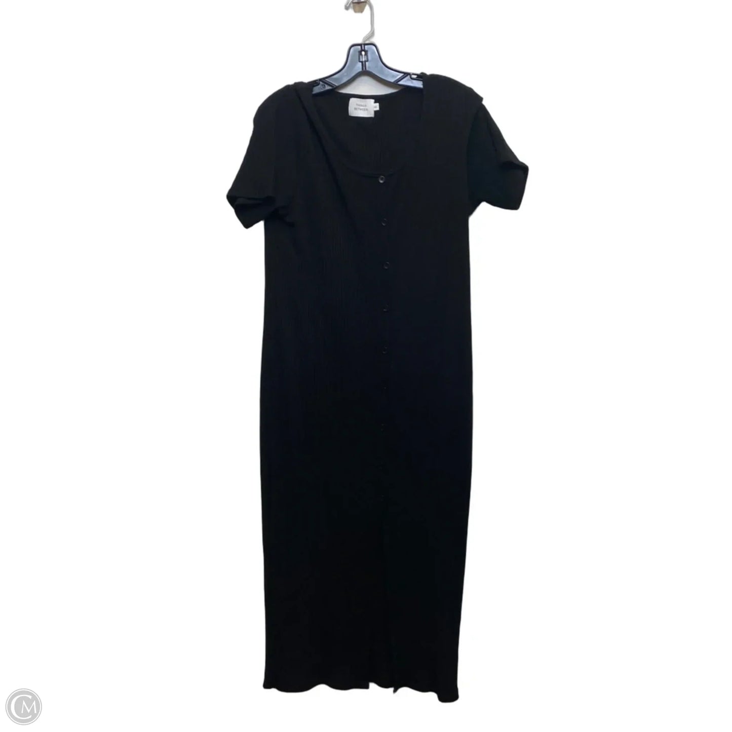 Dress Casual Midi By Things Between In Black, Size: M