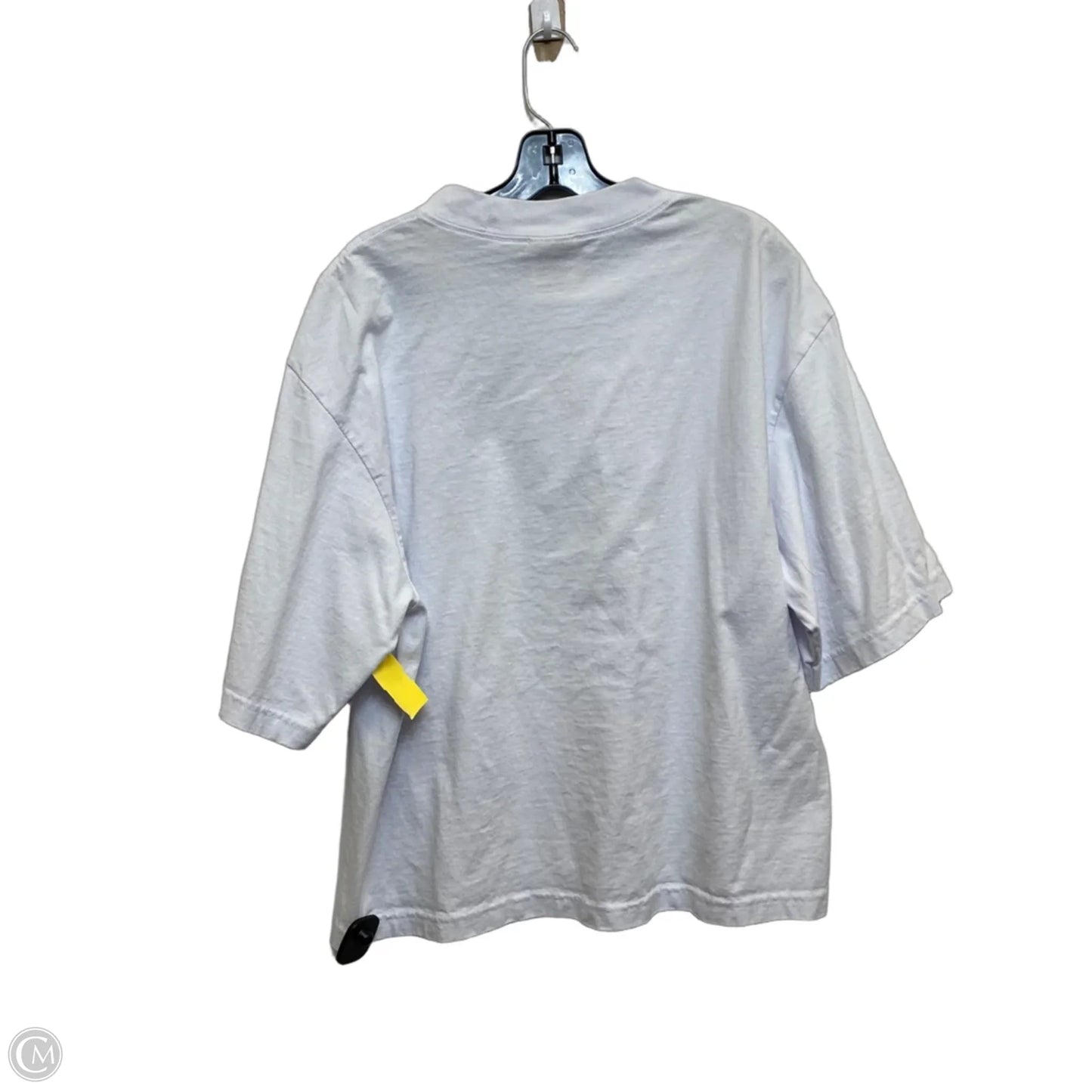 Top Short Sleeve By Shaka Wear In White, Size: M