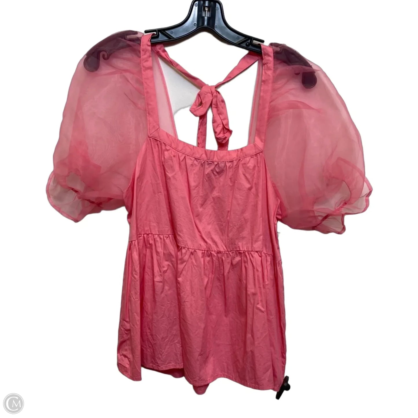 Top Short Sleeve By Pomander Place In Pink, Size: M