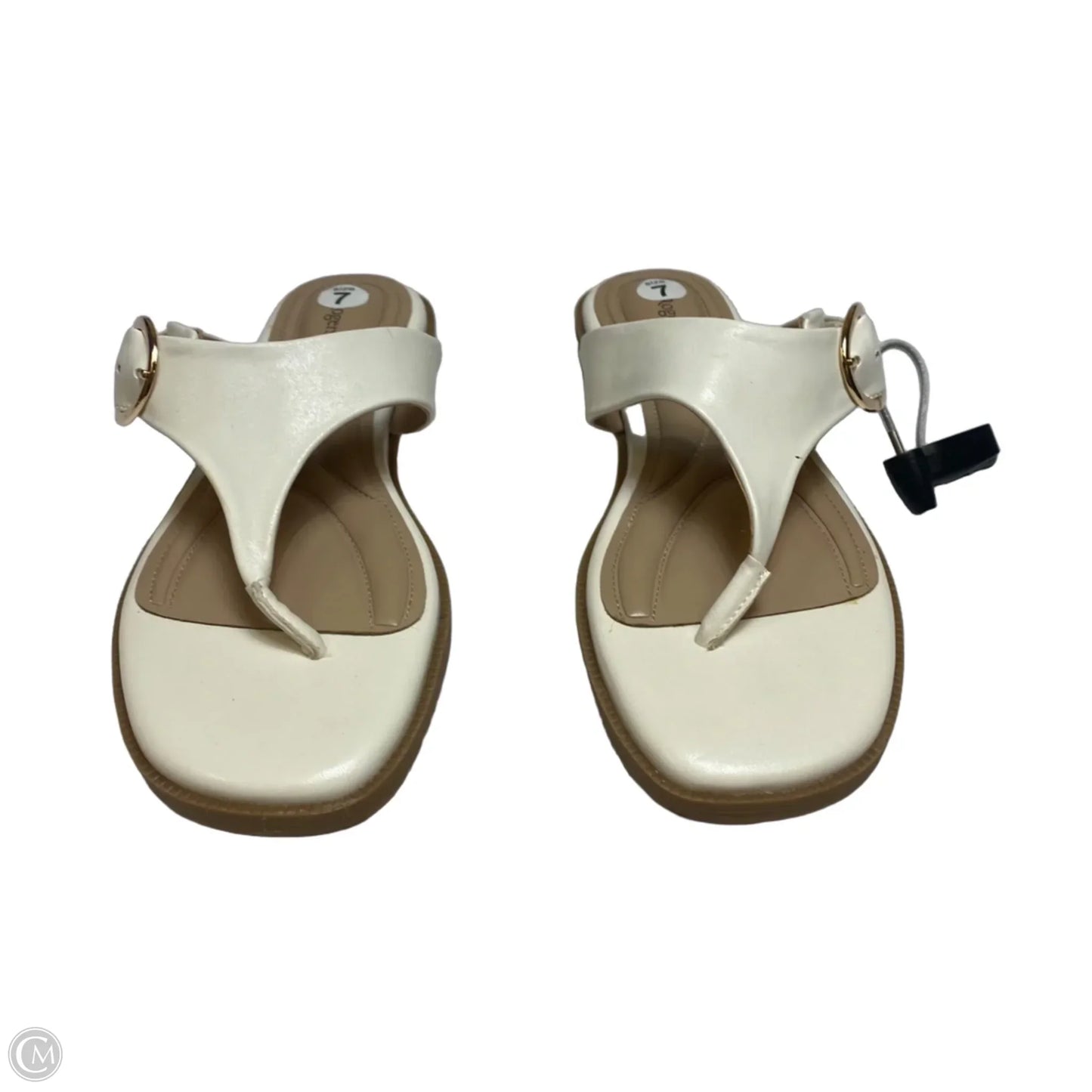 Sandals Flats By Kim Rogers In Cream, Size: 7
