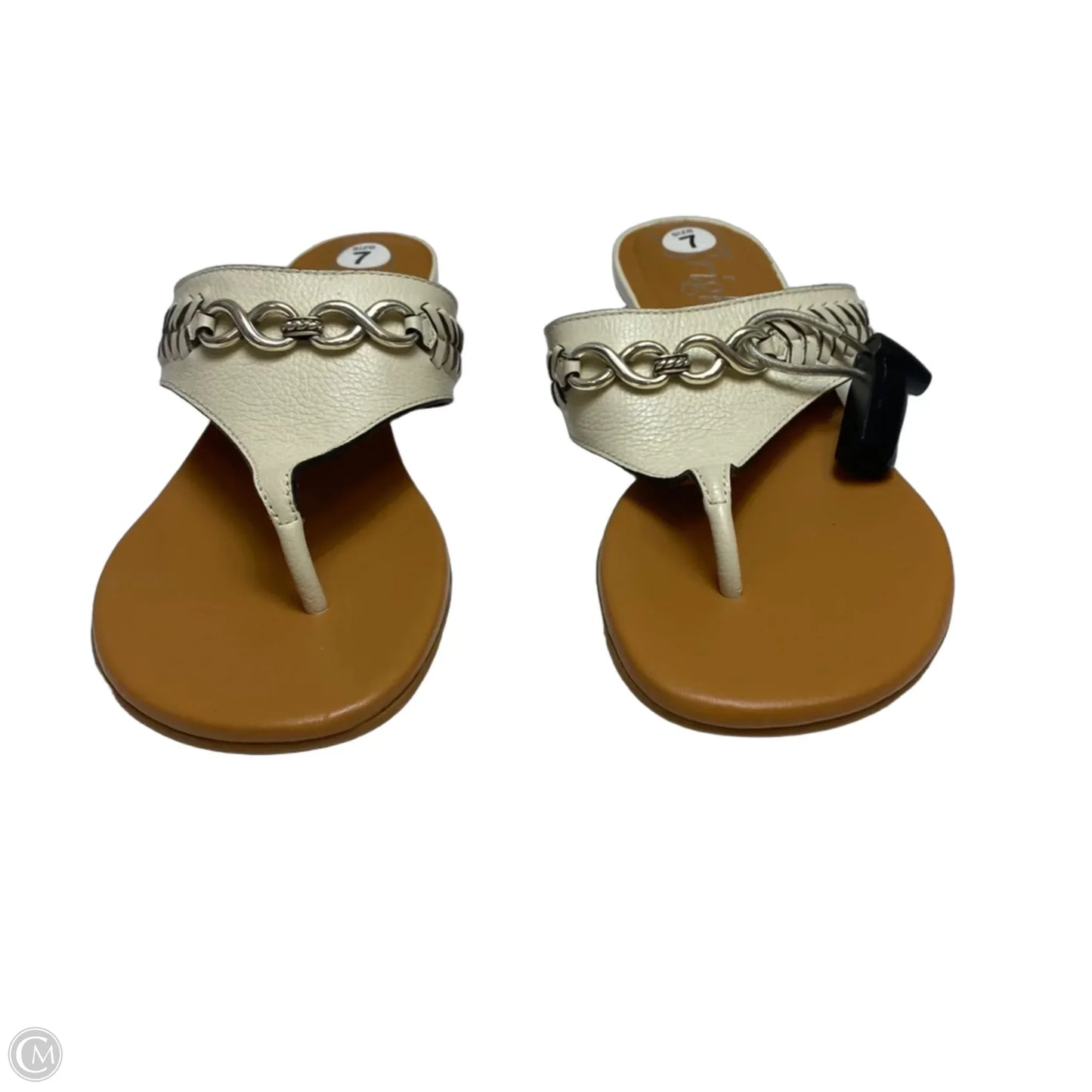 Sandals Designer By Brighton In Cream, Size: 7