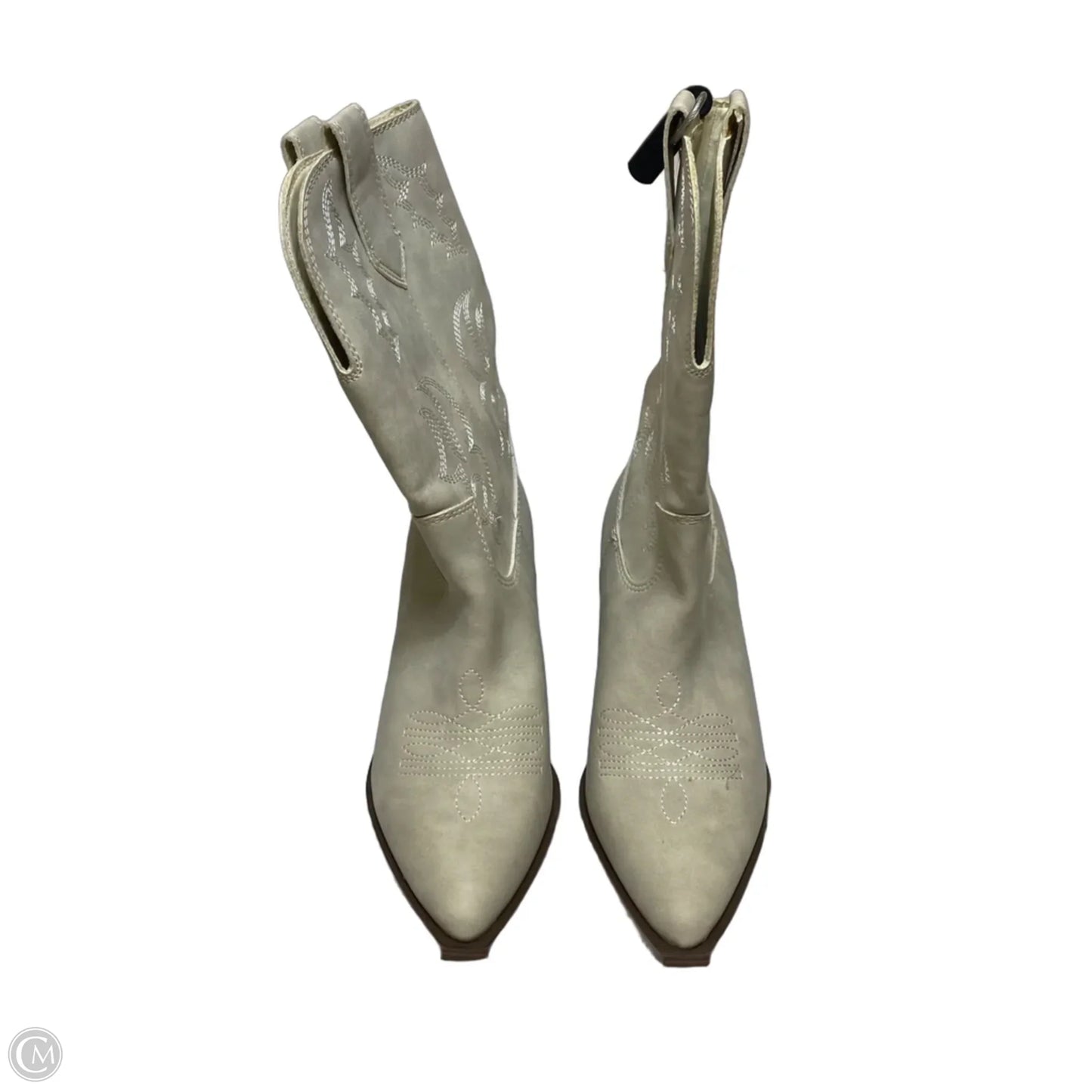 Boots Western By Indigo Rd In Cream, Size: 6.5