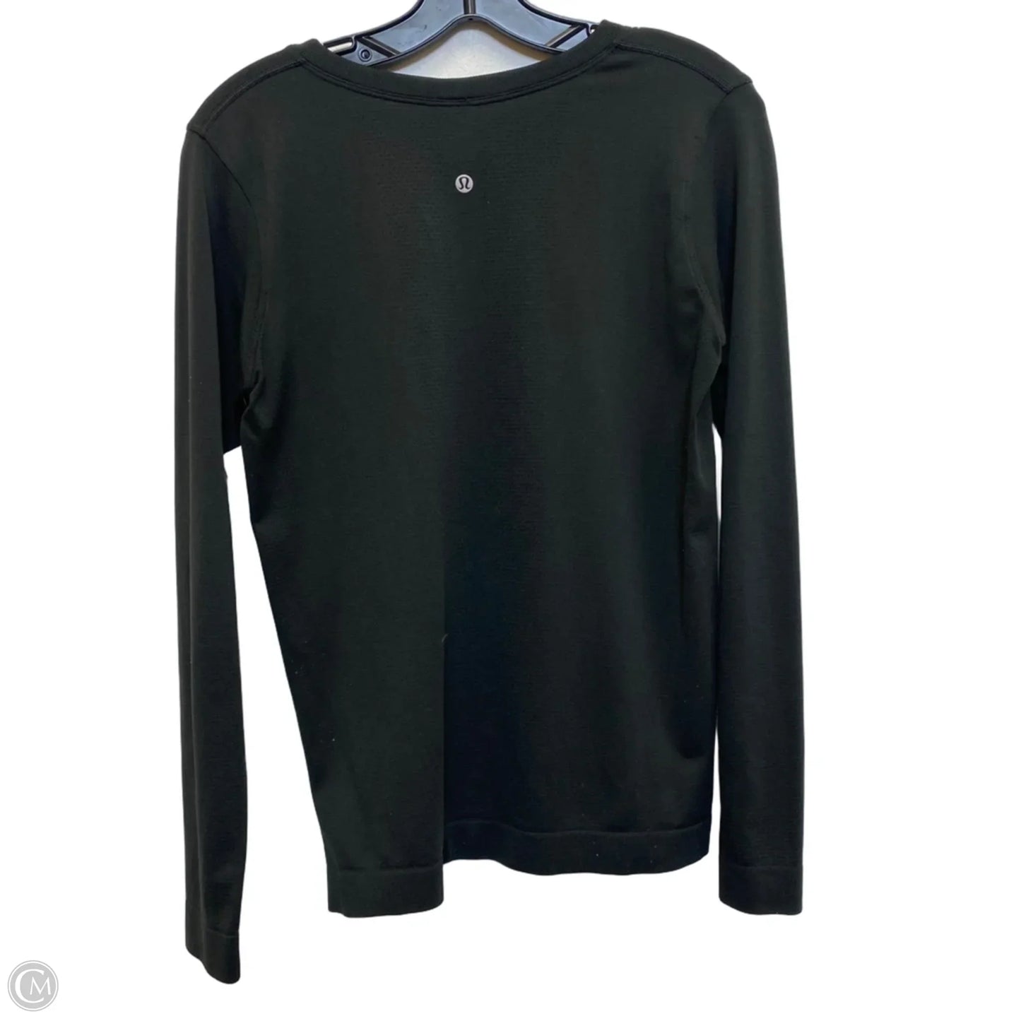 Athletic Top Long Sleeve Crewneck Designer By Lululemon In Black, Size: M