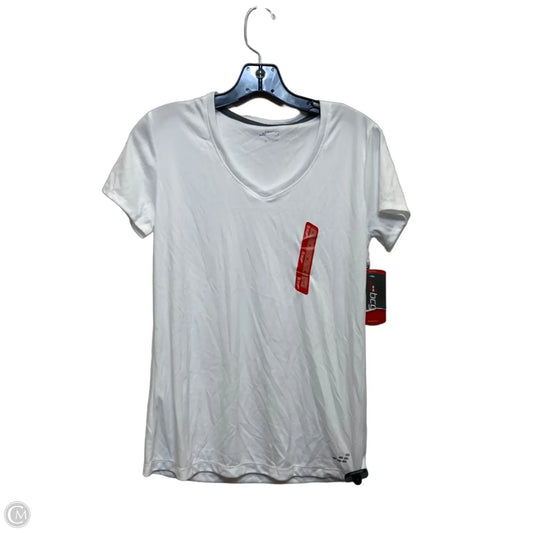 Athletic Top Short Sleeve By Bcg In White, Size: S