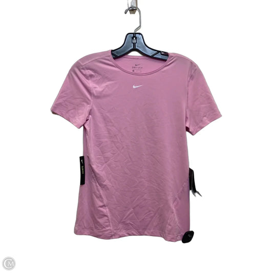 Athletic Top Short Sleeve By Nike Apparel In Pink, Size: S