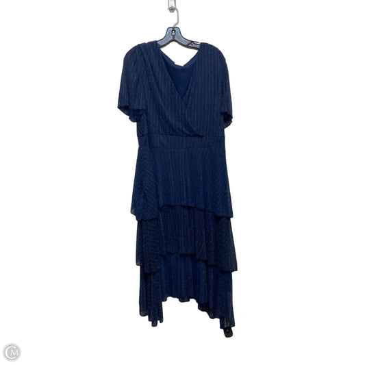 Dress Party Midi By Siren Lily In Blue, Size: 2x