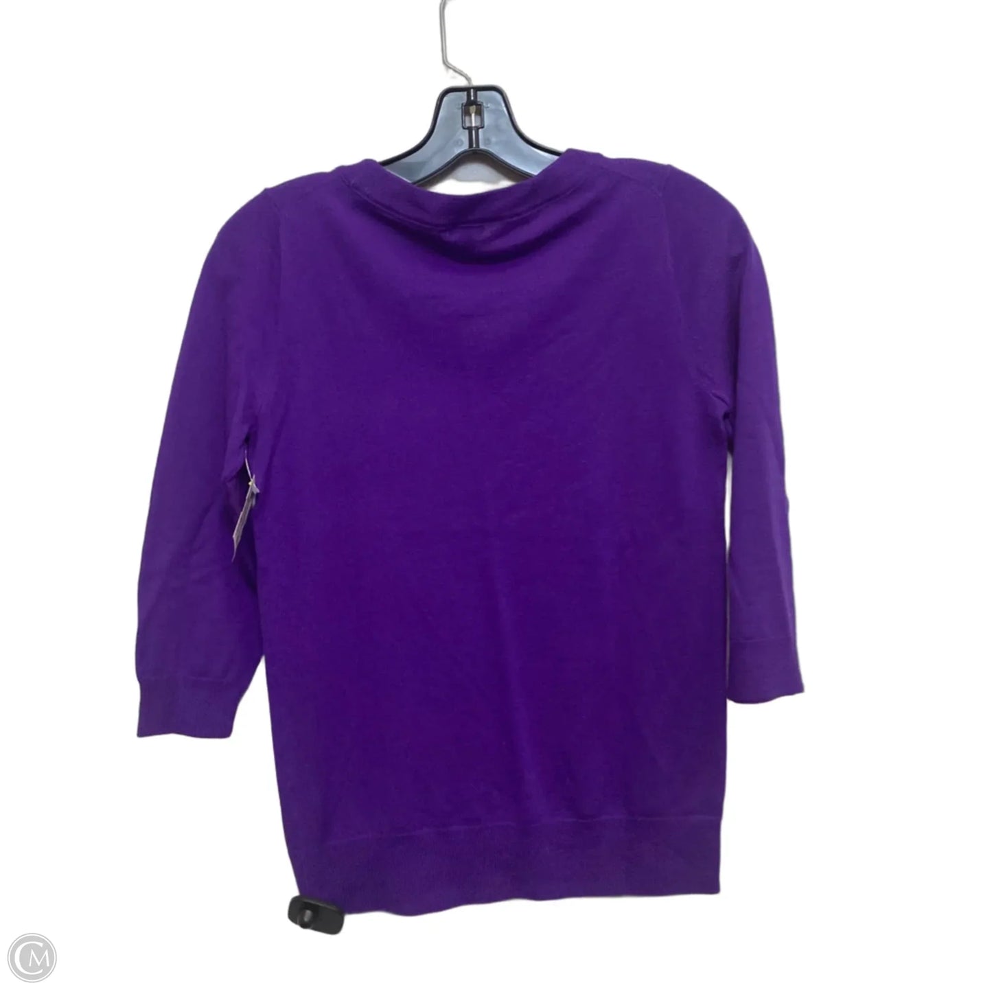 Top 3/4 Sleeve By J. Crew In Purple, Size: Xs