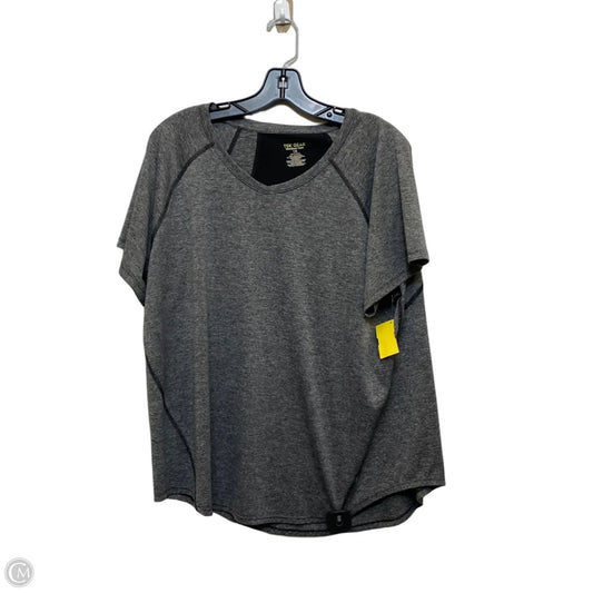 Athletic Top Short Sleeve By Tek Gear In Grey, Size: 1x