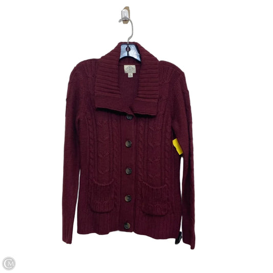 Sweater Cardigan By St Johns Bay In Red, Size: M