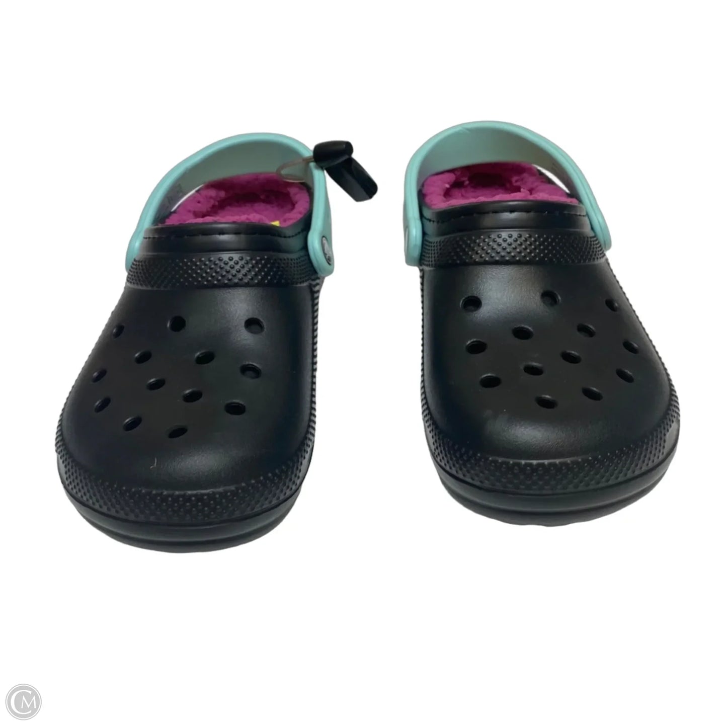 Shoes Flats By Crocs In Black & Purple, Size: 8