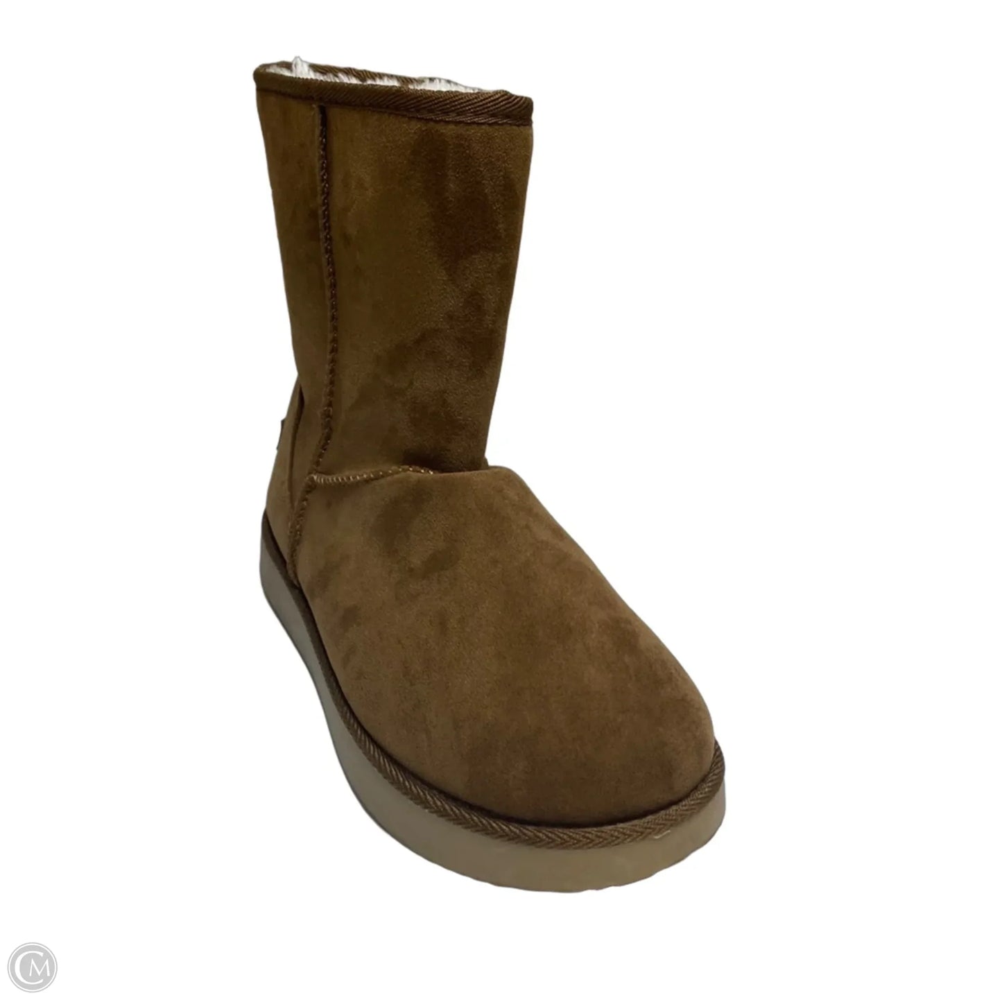 Boots Ankle Flats By Makalu In Brown, Size: 9