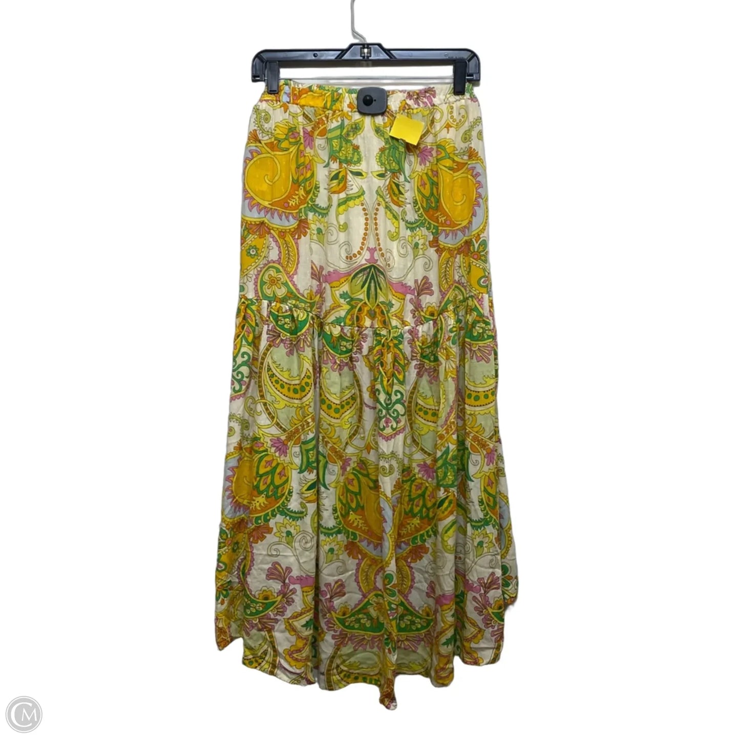 Skirt Maxi By Haute Hippie In Green & Yellow, Size: M