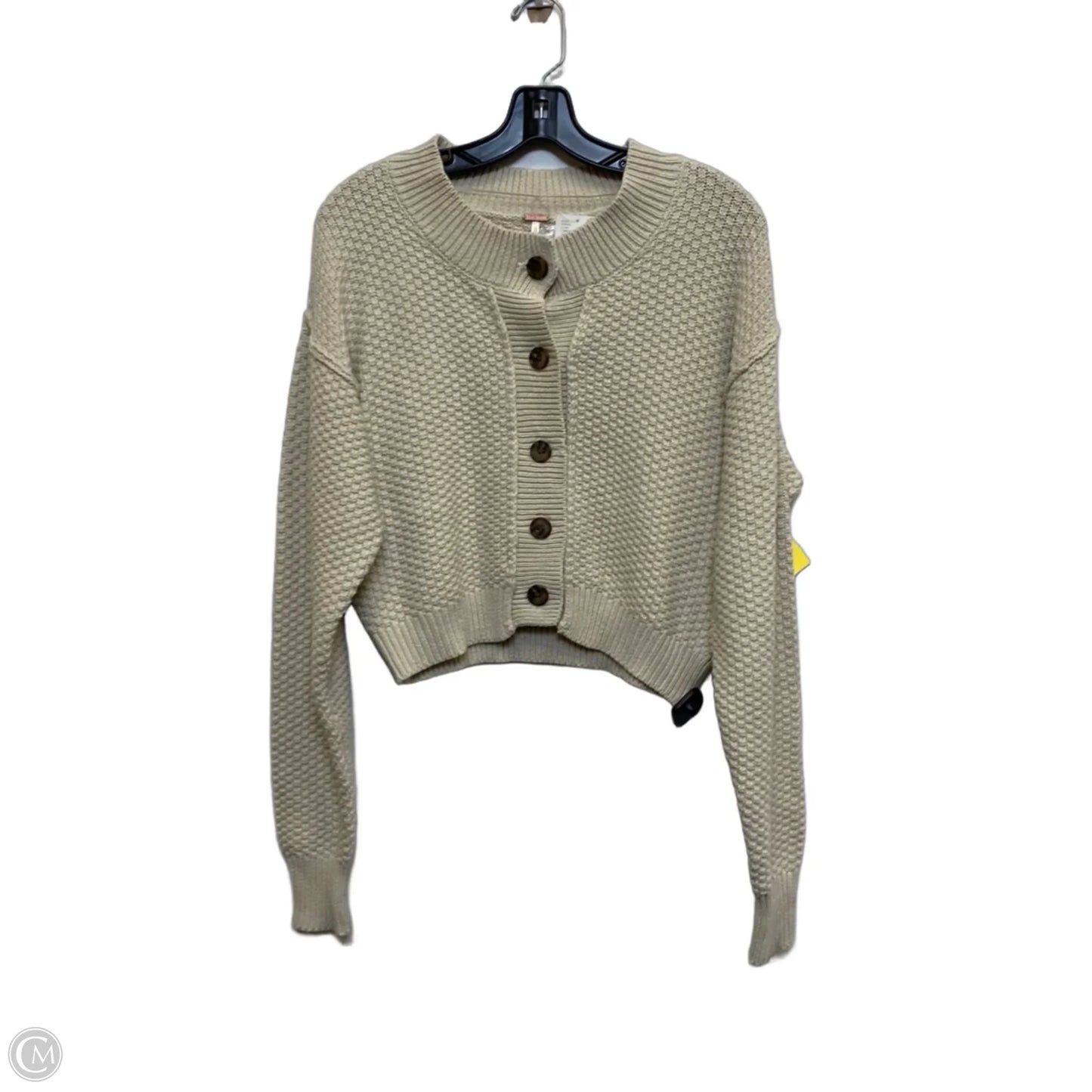 Sweater Cardigan By Free People In Tan, Size: Xs
