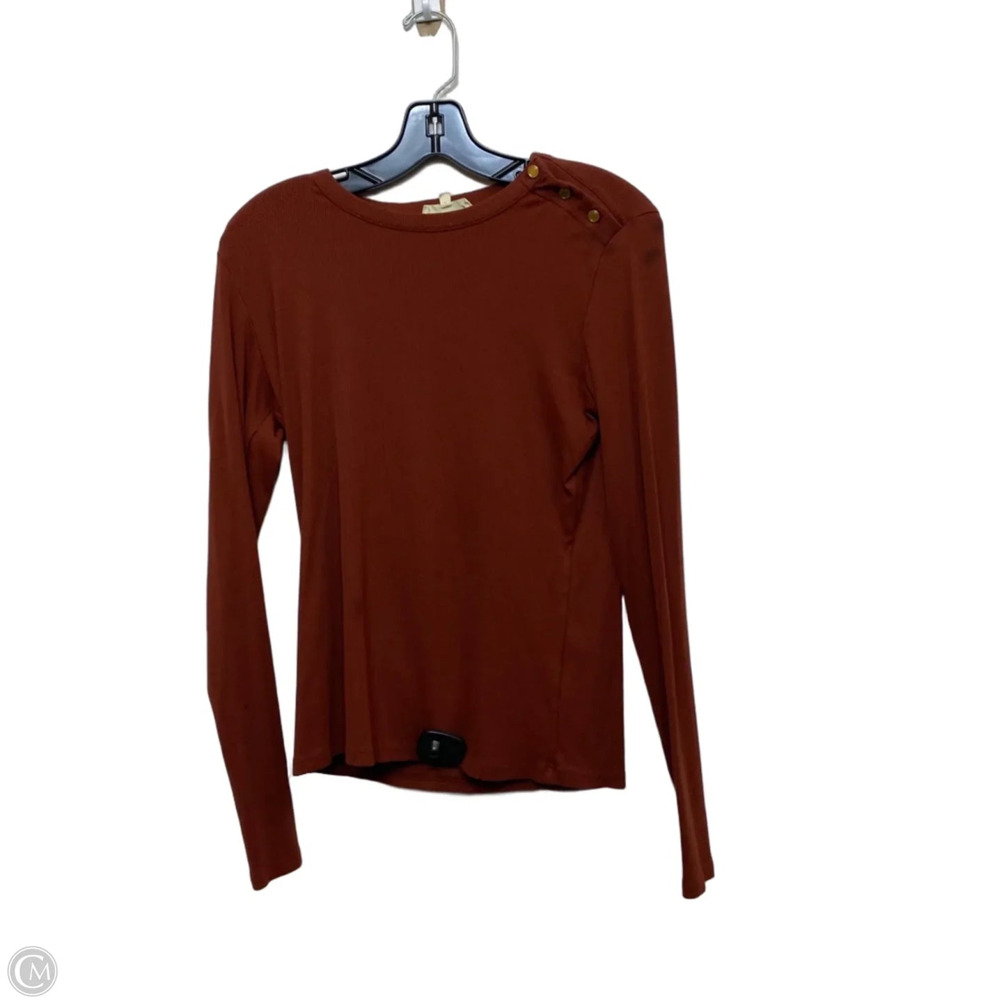 Top Long Sleeve By Madewell In Brown, Size: L
