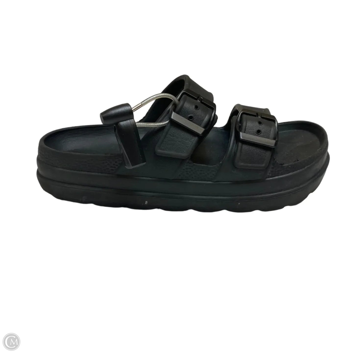 Sandals Heels Platform By Wild Fable In Black, Size: 6