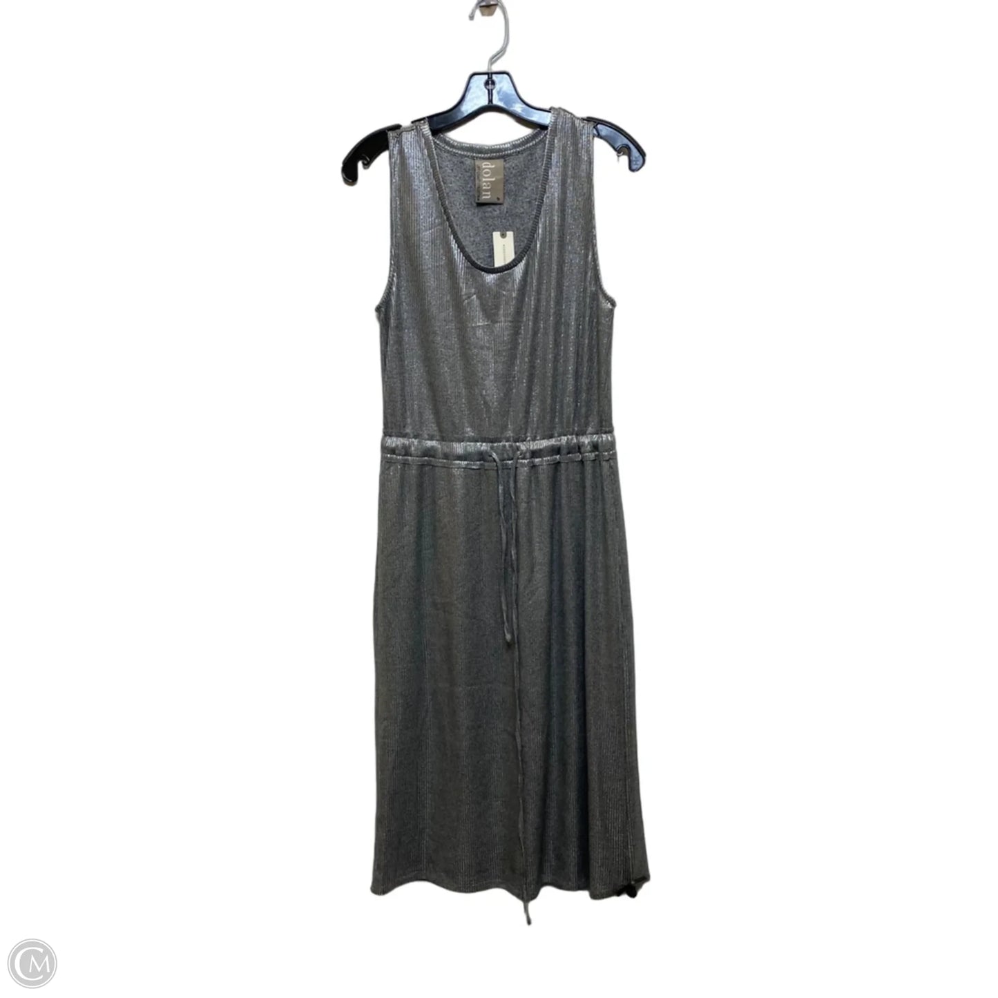 Dress Casual Midi By Dolan Left Coast In Silver, Size: M