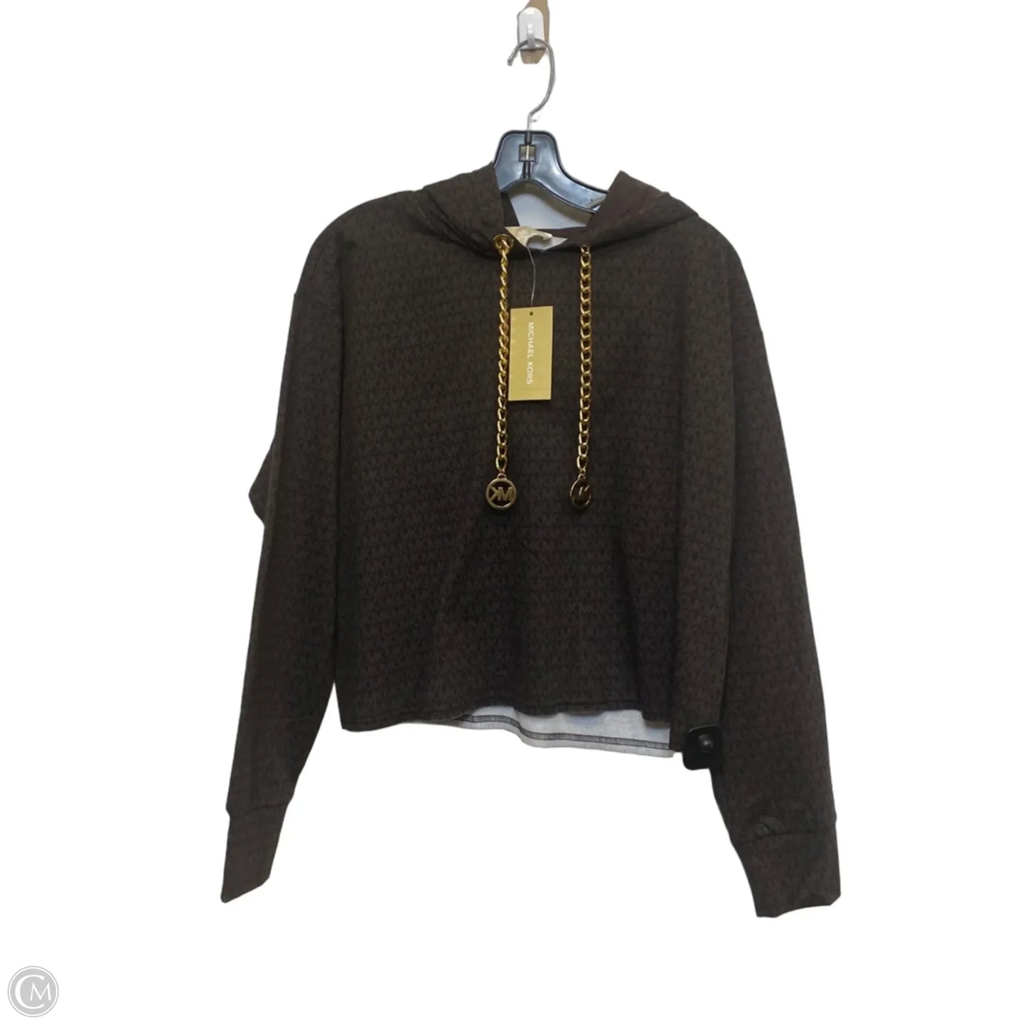 Sweatshirt Hoodie By Michael By Michael Kors In Brown, Size: S