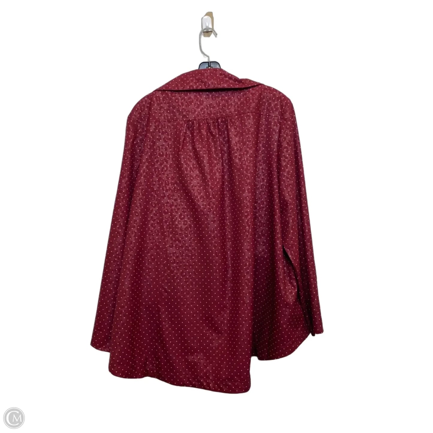 Jacket Windbreaker By Chicos In Red, Size: Xl