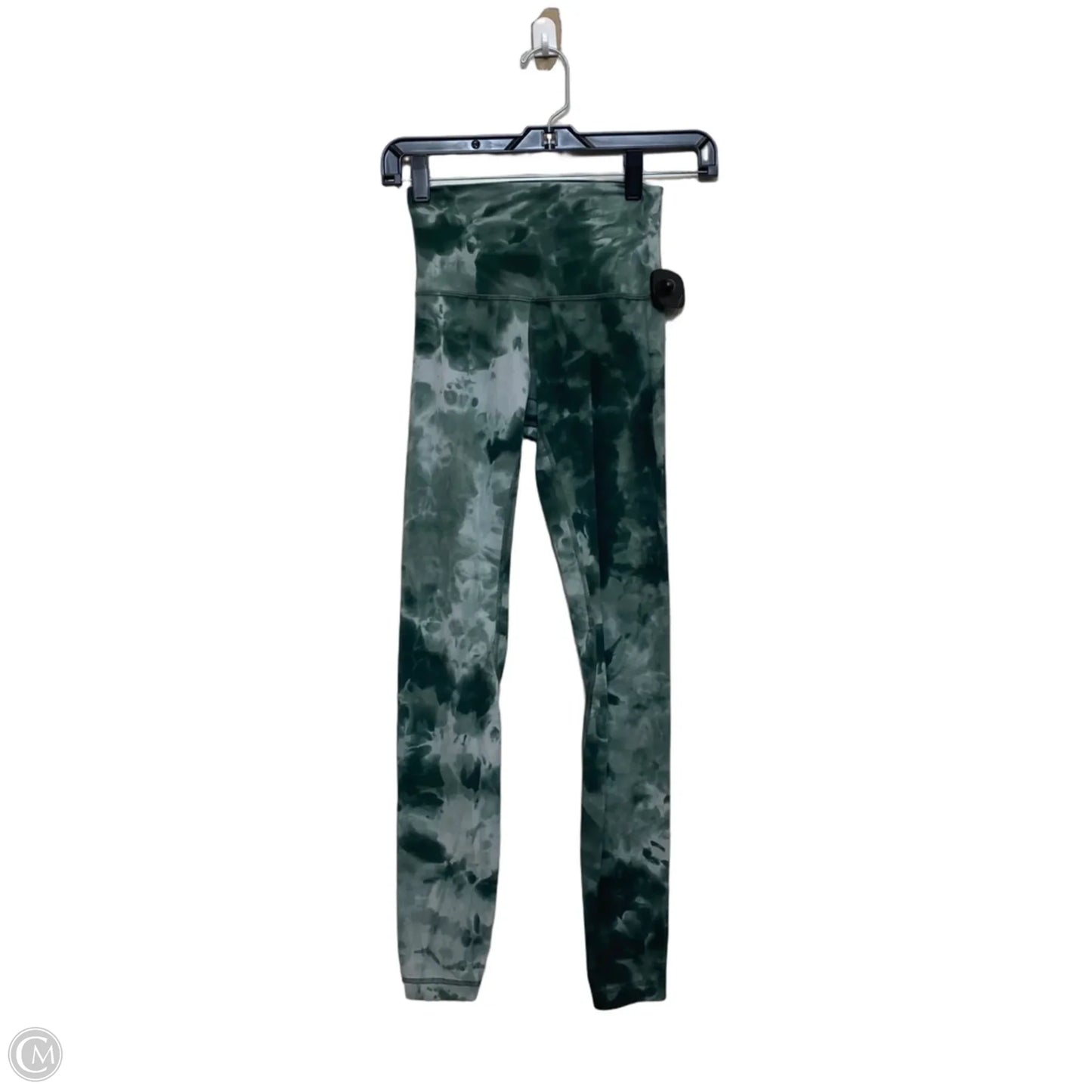 Athletic Leggings Designer By Lululemon In Green, Size: Xs