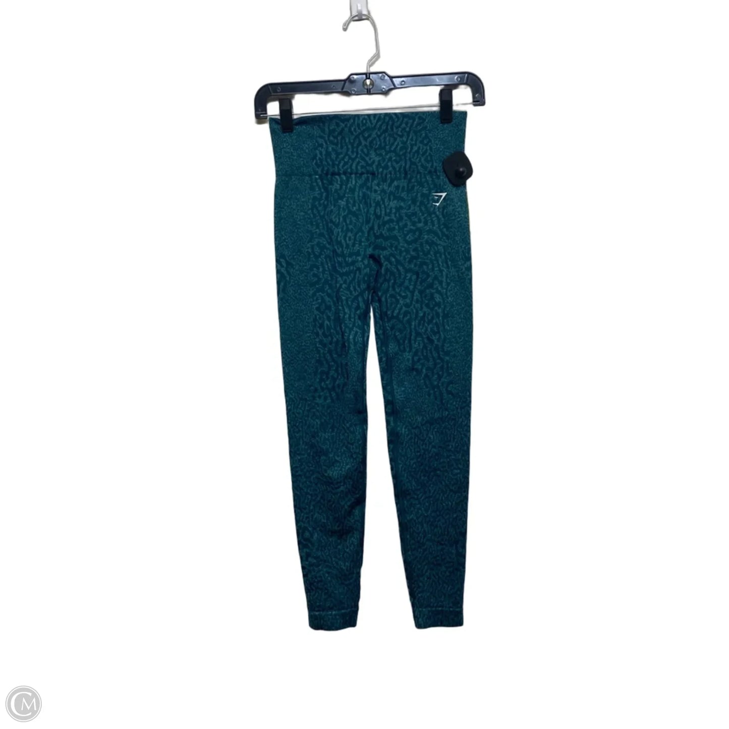 Athletic Leggings By Gym Shark In Green, Size: S