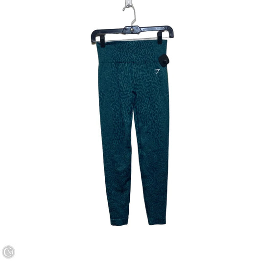 Athletic Leggings By Gym Shark In Green, Size: S