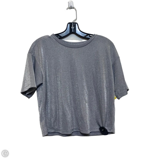 Top Short Sleeve By Anthropologie In Silver, Size: S