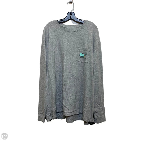Top Long Sleeve Designer By Vineyard Vines In Grey, Size: 3x