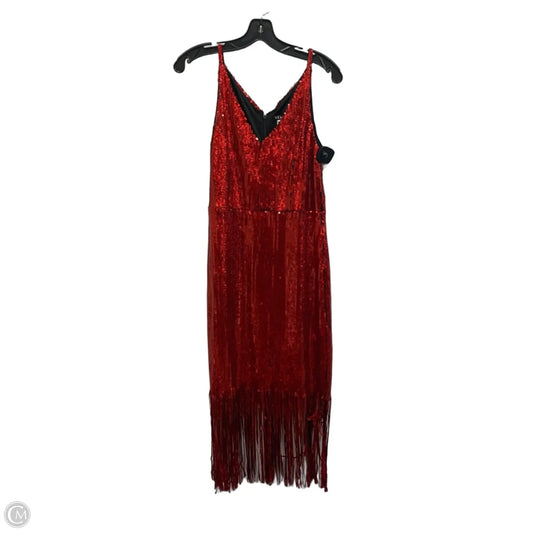 Dress Party Midi By Venus In Red, Size: M