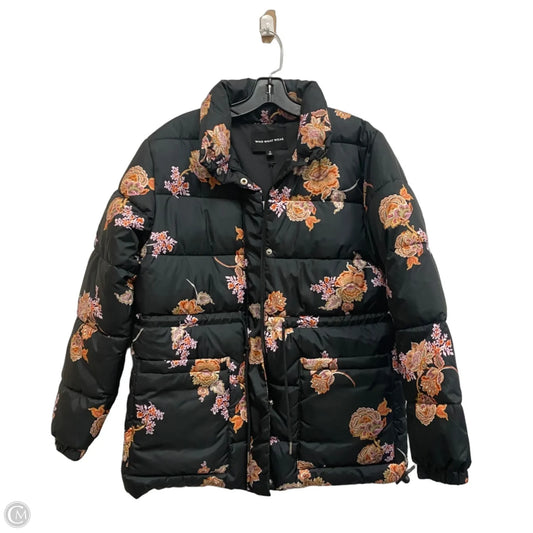 Jacket Puffer & Quilted By Who What Wear In Black, Size: S