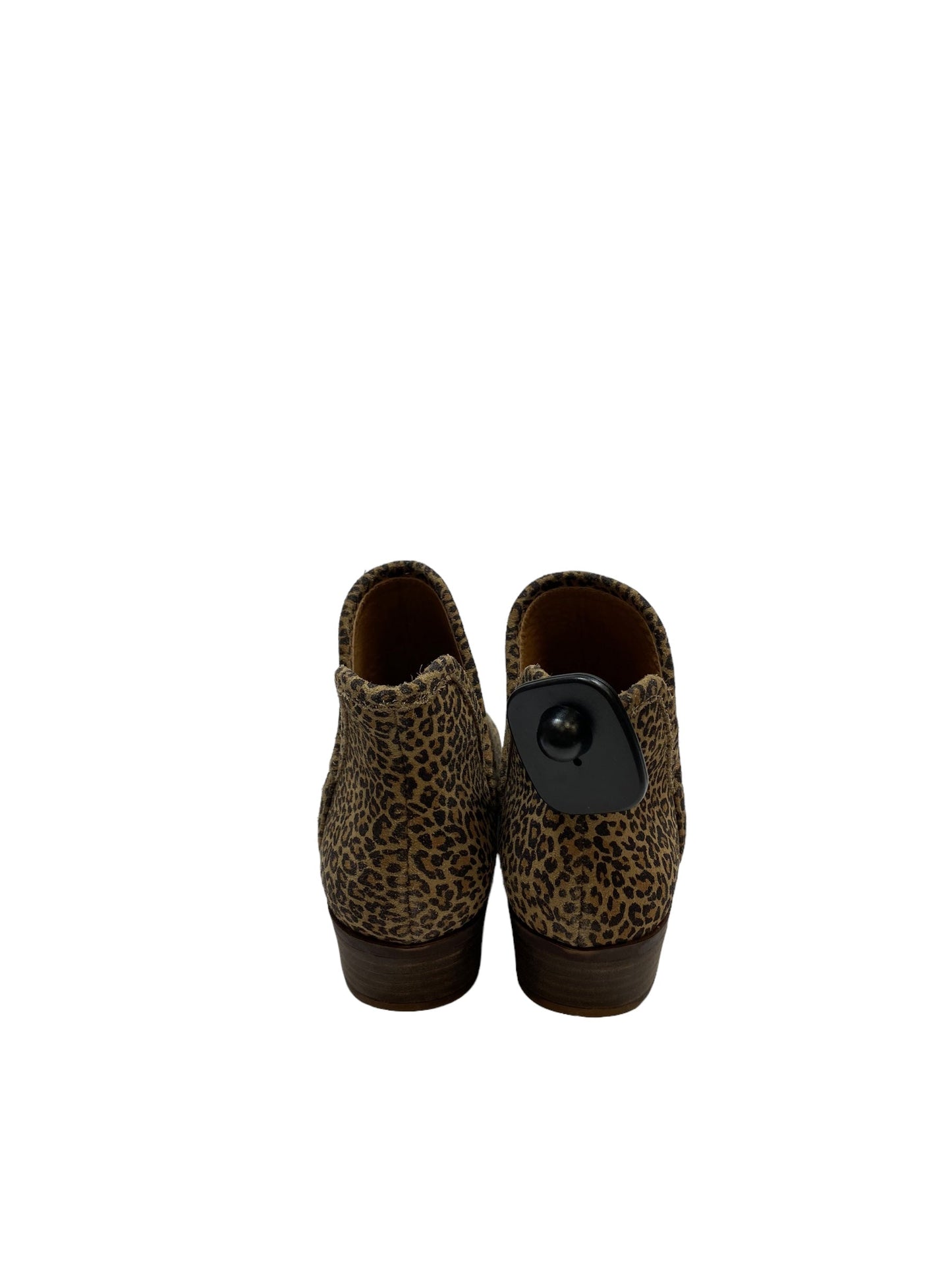 Boots Ankle Heels By Lucky Brand In Animal Print, Size: 7