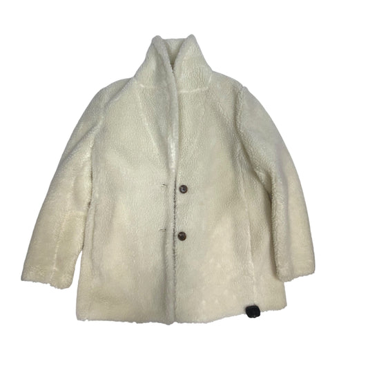 Coat Faux Fur & Sherpa By J. Crew In Cream, Size: S