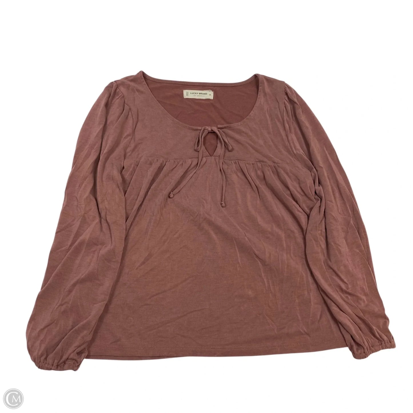 Top Long Sleeve By Lucky Brand In Pink, Size: Xs