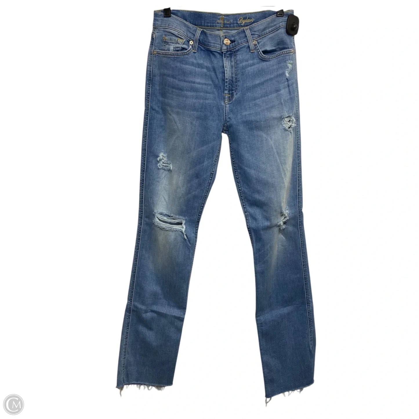 Jeans Designer By 7 For All Mankind In Blue Denim, Size: 8