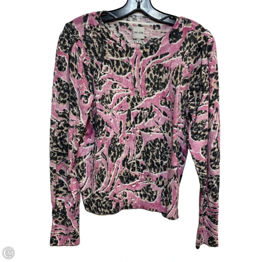 Top Long Sleeve By Nic + Zoe In Pink, Size: M