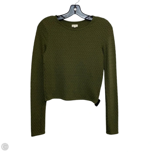 Top Long Sleeve By Aerie In Green, Size: S