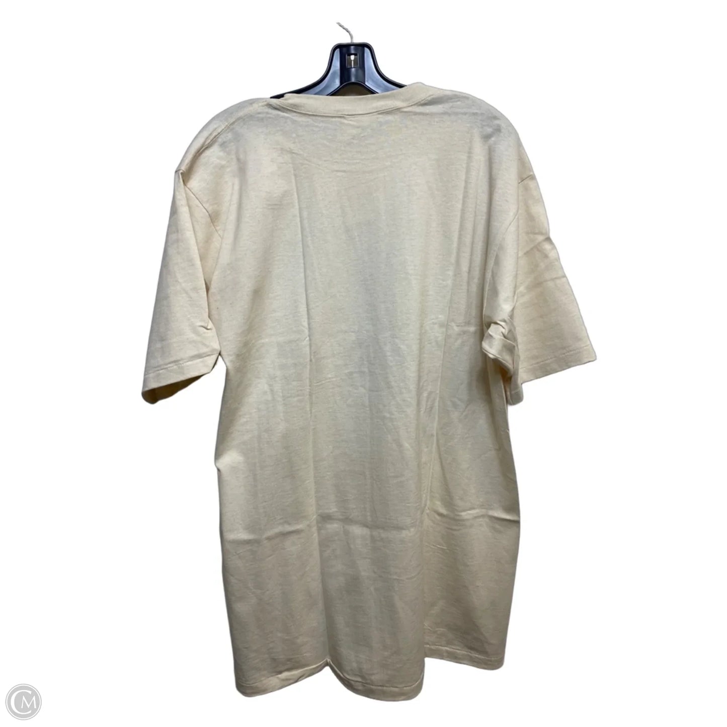 Top Short Sleeve By Clothes Mentor In Cream, Size: Xl