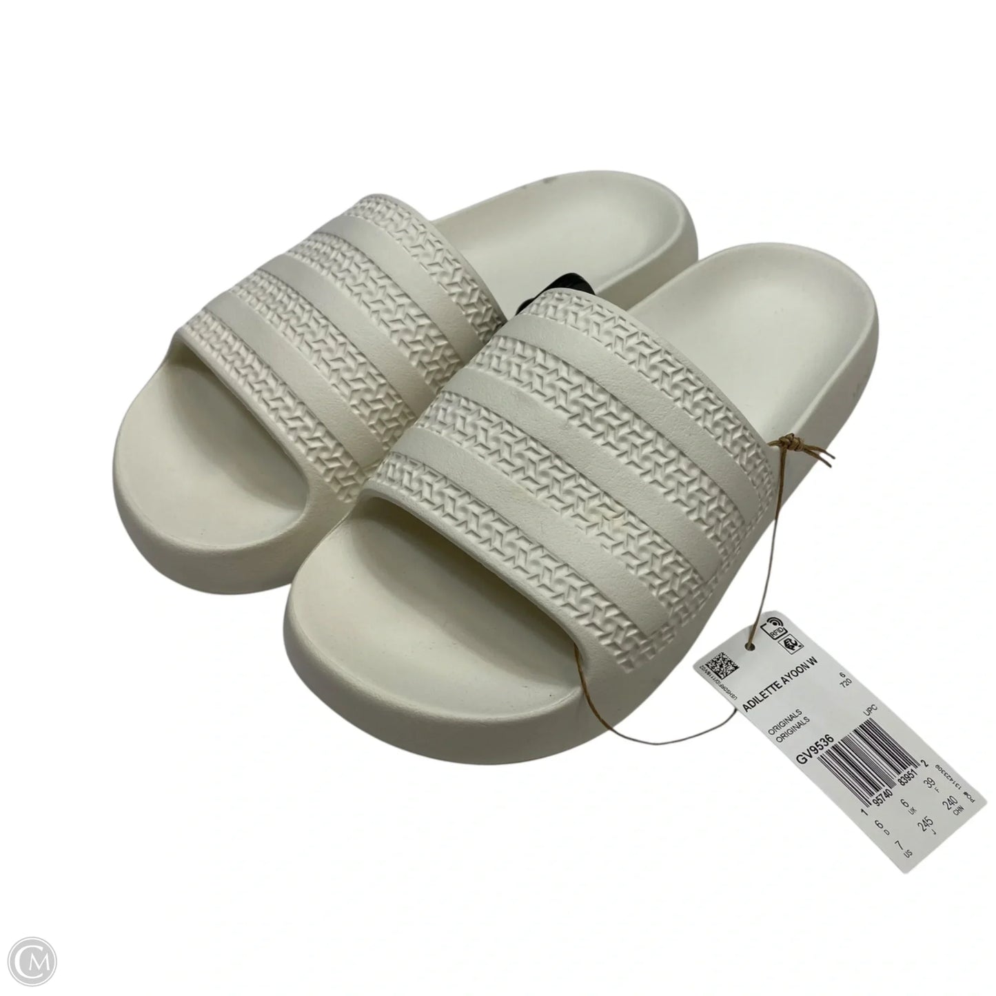 Sandals Flats By Adidas In White, Size: 7