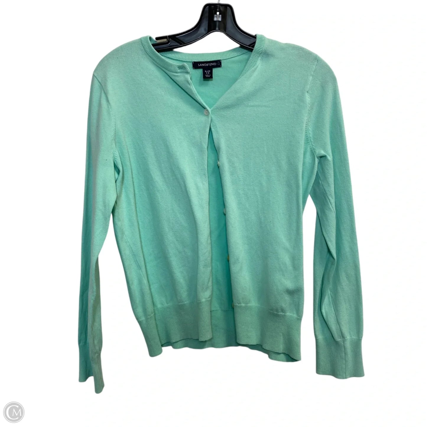 Cardigan By Lands End In Green, Size: S