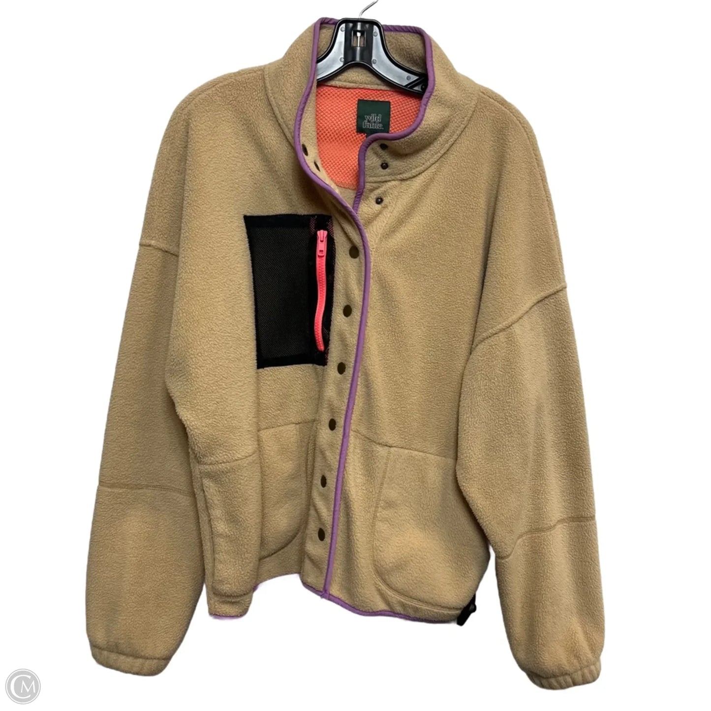 Jacket Fleece By Wild Fable In Tan, Size: M