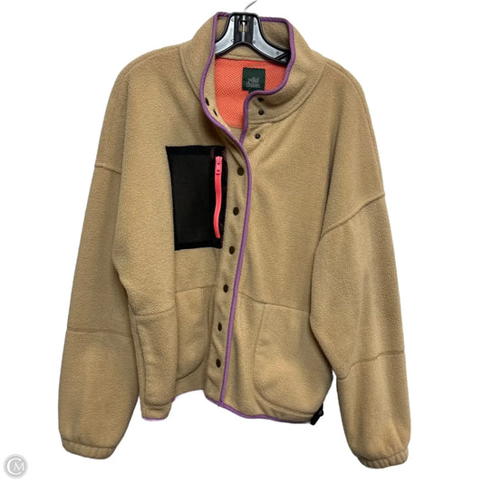 Jacket Fleece By Wild Fable In Tan, Size: M