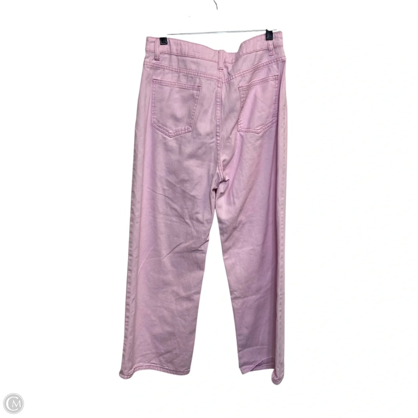 Jeans Cropped By Clothes Mentor In Pink, Size: L