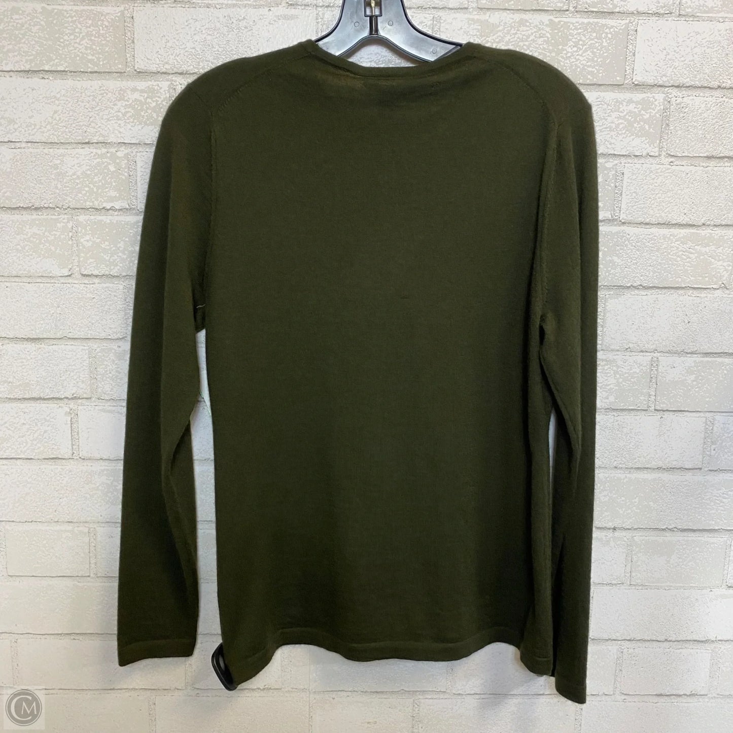 Top Long Sleeve Designer By Neiman Marcus In Green, Size: L