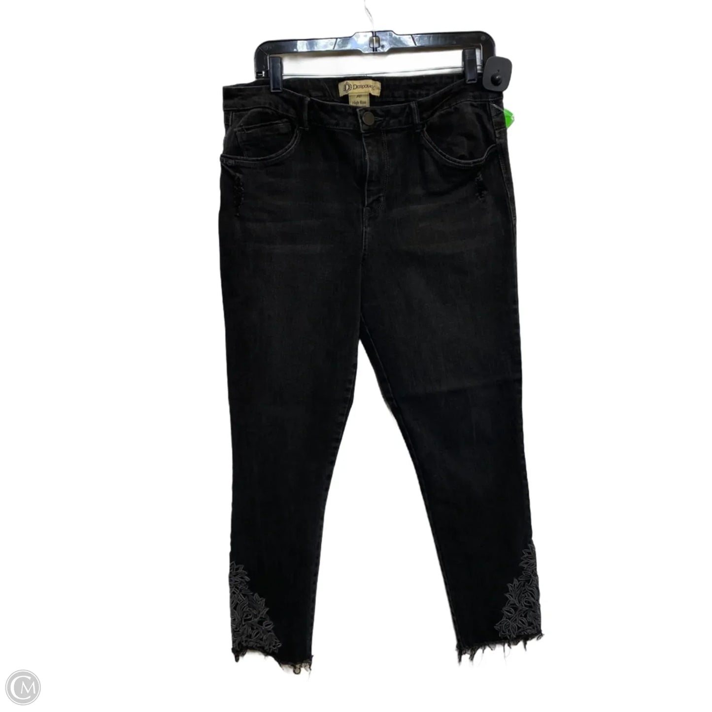 Jeans Straight By Gloria Vanderbilt In Black, Size: 10p
