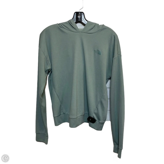 Athletic Top Long Sleeve Hoodie By The North Face In Green, Size: M